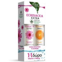 Echinacea Extra με Στέβια 24tabs + Δώρο Vitamin C 500mg 20tabs