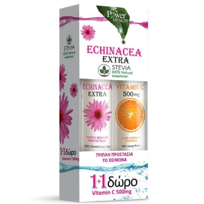 Echinacea Extra με Στέβια 24tabs + Δώρο Vitamin C 500mg 20tabs ΒΟΤΑΝΑ