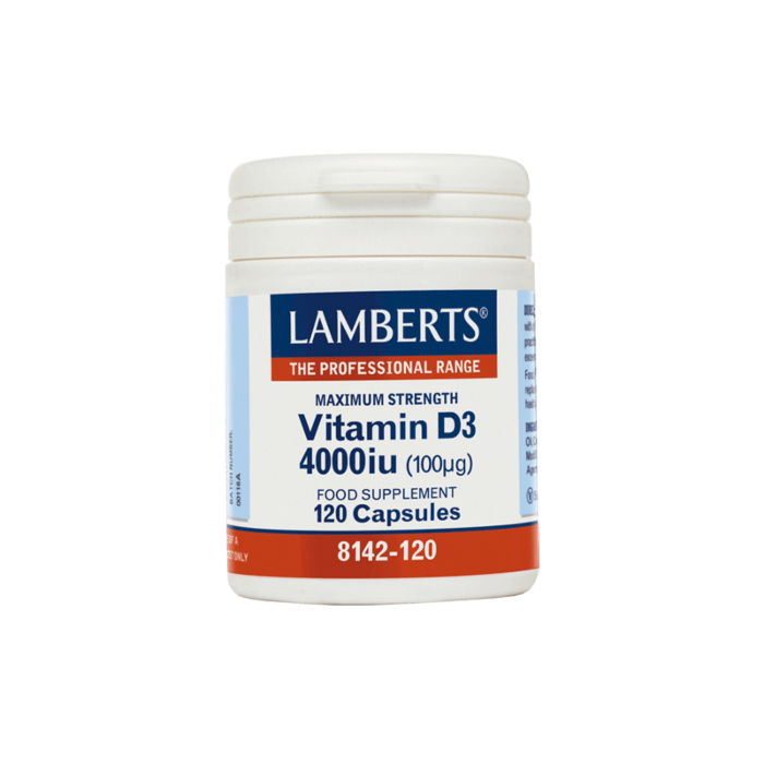 Vitamin D3 4000iu (100mg) 120 Caps ΒΙΤΑΜΙΝΕΣ Α Ζ